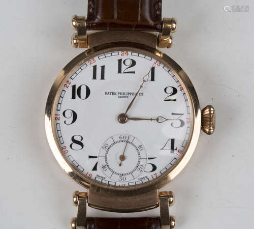 A Patek Philippe & Co pocket watch movement and dial, the je...