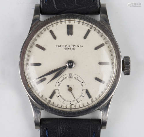 A Patek Philippe stainless steel circular cased gentleman's ...