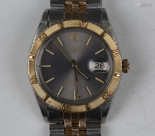 A Rolex Oyster Perpetual Datejust Turnograph stainless steel...