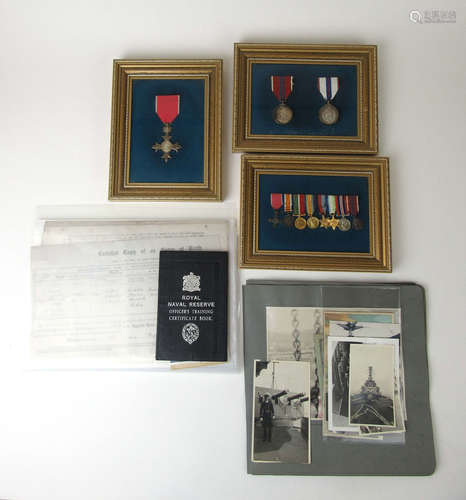 A medal and document group relating to Commander Arthur Ceci...