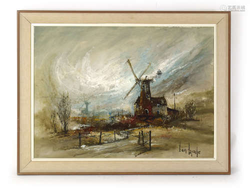 Ben Maile (1922-2017), A windmill, signed, oil on canvas,