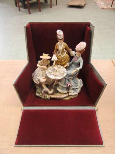 A boxed limited edition Royal Worcester figural group 'The T...