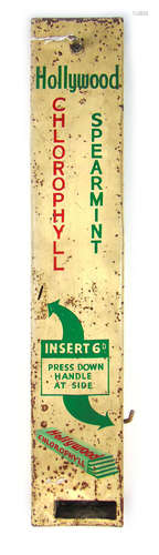 A 1950's/60's Hollywood Chlorophyll Spearmint chewing gum ve...