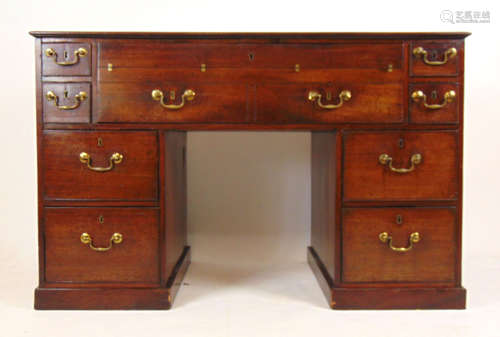 A George III mahogany desk,