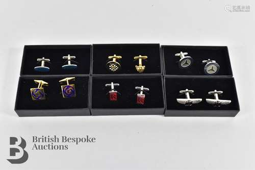 Collection of Boxed and Unused Classic Car Owners Cufflink's