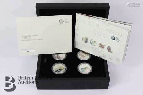 Royal Mint Silver Proof Four-Coin Collection