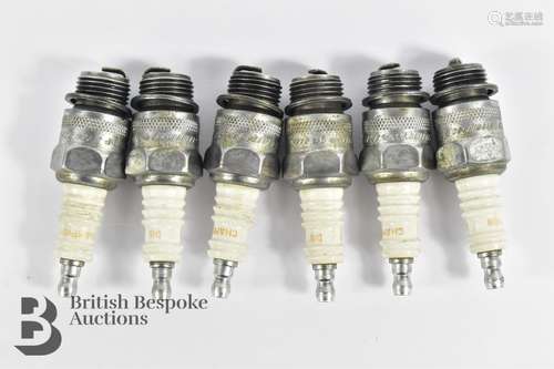 Set of Six Champion D-16 (18mm) Spark Plugs