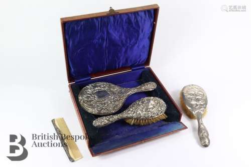 Silver Vanity Set