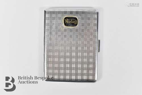 Norton Motor Cycles Chrome Plated Cigarette Case