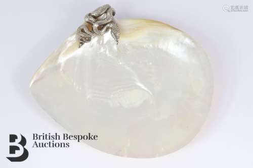 Elegant Mother of Pearl Shell Dish