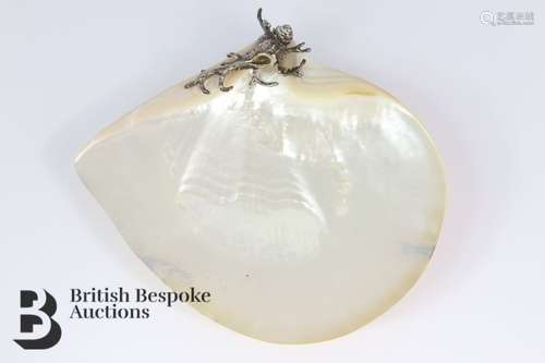 Elegant Mother of Pearl Shell Dish