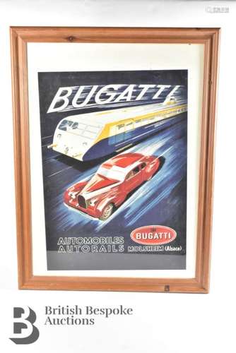 Bugatti Advertising Poster