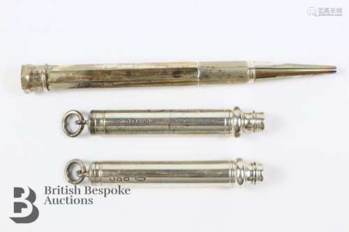 Silver Baker's Patent Pointer Propelling Pencil