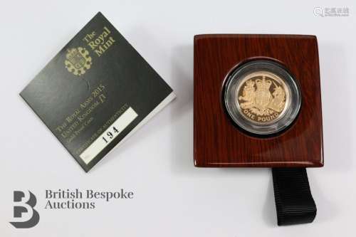 Heraldic Celebration The Royal Arms 2015 £1 Gold Proof Coin