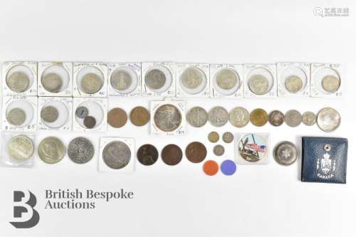 Collection of Coins from Germany, USA, Canada and UK