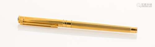 MONTBLANC. Stylo plume en métal doré modèle Noblesse, plume ...