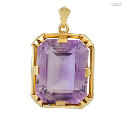 Anhänger mit Amethyst von ca. 33 ct,