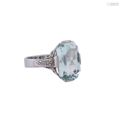 Ring mit Aquamarin ca. 6 ct