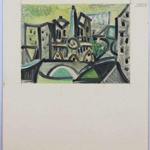 Pablo Picasso (spanisch, 1881 - 1973), Notre Dame, Paris, Fa...