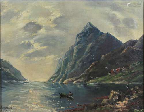 Johann Jungblut (deutsch, 1860 - 1912), Norwegische Fjordlan...