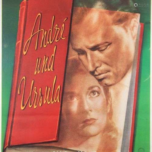 Filmplakat, Andre und Ursula, 1955