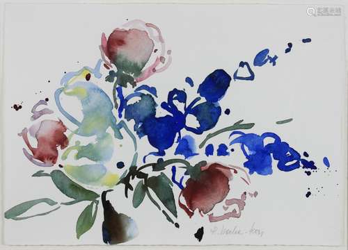 Regina Decker-Kern (deutsch, 1957), Blumenaquarell