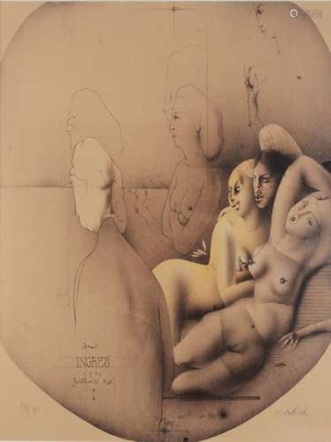 Paul Wunderlich (deutsch, 1927 - 2010), nach INGRES, 1973, F...