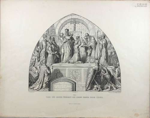 Alfred Rethel (1816-1859), 8 Holzschnitten (komplett)