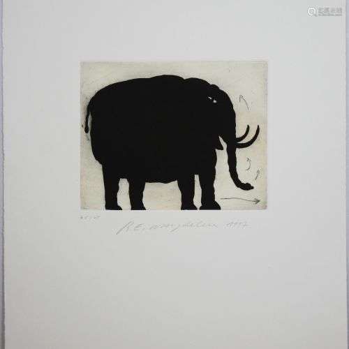Raymond E. Waydelich (französisch, geb. 1938), Elephant, 199...