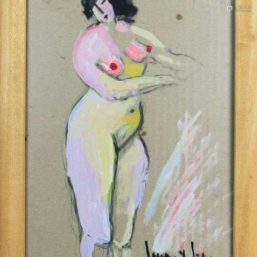 Maria Jose Lopez y Lopez (geb. 1951), Akt, 2000, Acryl auf K...