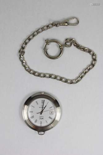 Seltene Taschenuhr mit Kette, Eterna Swiss Golfer