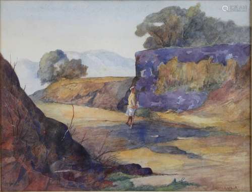 Mary Cecil Allen (1893 - 1962), Lonavla India, 1936, Aquarel...