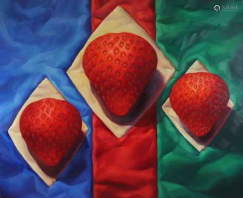 Justin Heath (britisch, geb. 1931), Strawberries at Ascot, Ö...