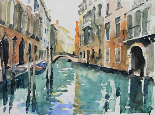 K. Markgraf, Venedig, 1995, Aquarell auf Papier