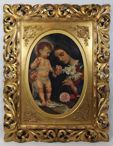 Maria mit Jesuskind, 1883, Öl a. Leinwand