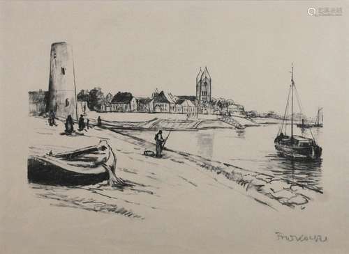 Fred Kocks (geb. 1905), Kaiserswerth, 1938, Litho.