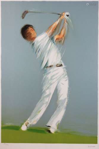 Pierre Doutreleau (französisch, geb. 1938), Golf, 1991, Lith...