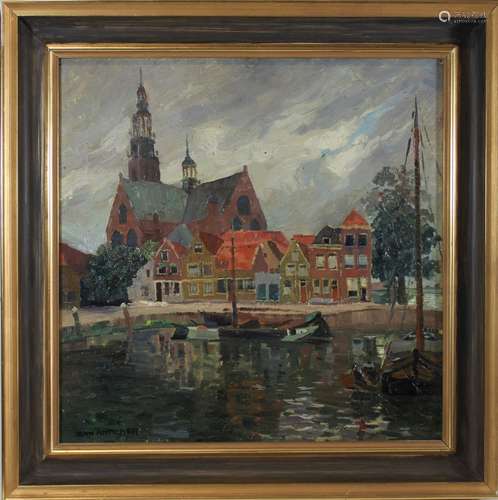 Joan Anacker (deutsch, 1878 - 1955), Stadtansicht Maassluis,...