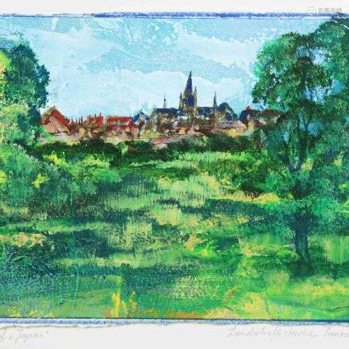 Ernst Peter Rade (geb. 1938), Landschaftsstudie sommerliche ...