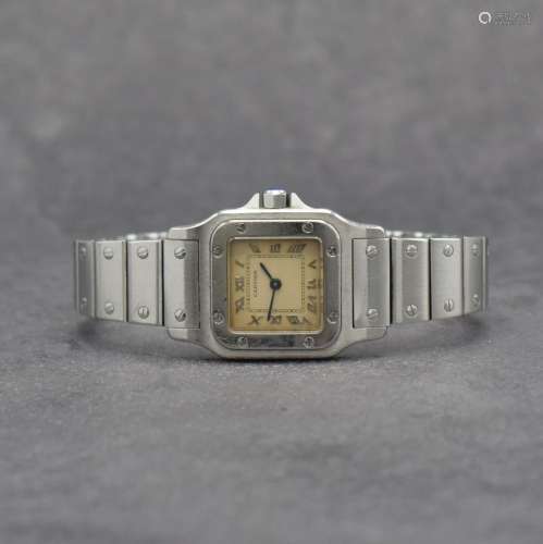 CARTIER Santos ladies wristwatch in stainless steel