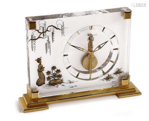 Jaeger-LeCoultre rare table clock Marina