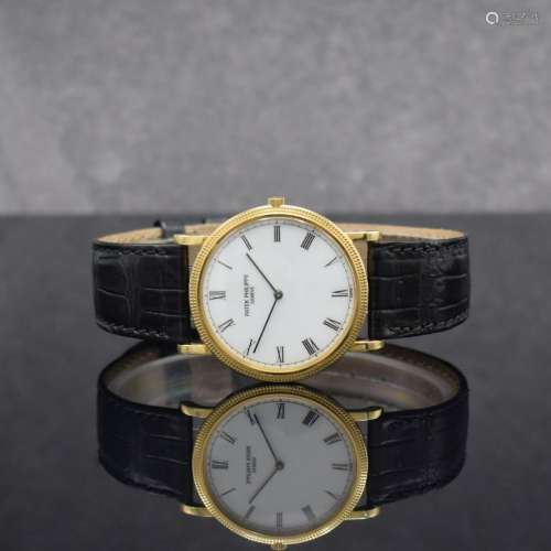 PATEK PHILIPPE Calatrava 18k yellow gold wristwatch