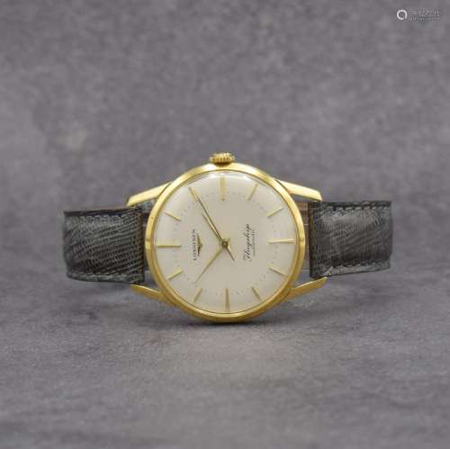 LONGINES Flagship rare 18k yellow gold gents wristwatch