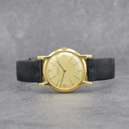 PATEK PHILIPPE fine & rare 18k yellow gold wristwatch