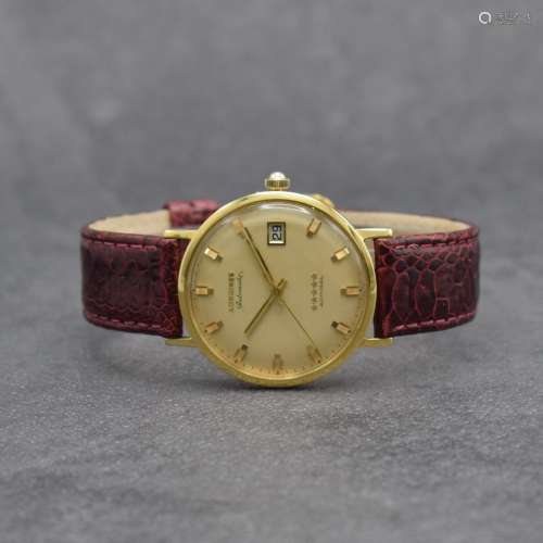 LONGINES-WITTNAUER 18k yellow gold gents wristwatch