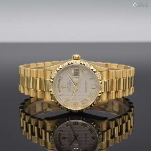 ROLEX 18k gold gents wristwatch Day-Date 18038