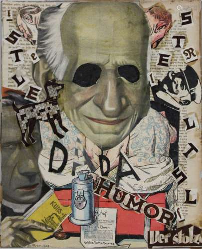 Umkreis Dada, Collage a. Karton, 1917