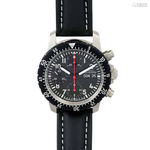 GUINAND Fliegerchronograph DayDate, Ref. 40-50-03FR. Herrenu...