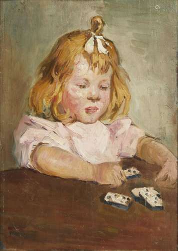 471-VOIR FICHE MARC Guillaumin? Portrait de jeune fille aux ...