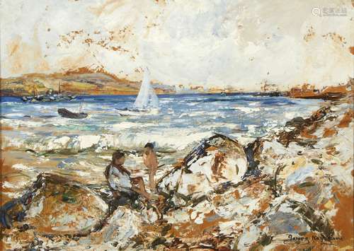 484-James KAY (1858-1942); « Morar; Ecosse »; Huile sur pann...